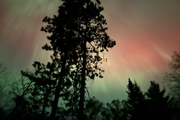 Northern lights display